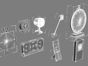 table clock 3D Model