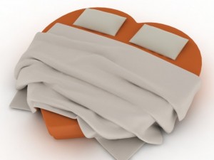 heart bed 3D 模型
