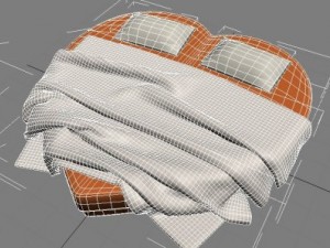 heart bed 3D 模型