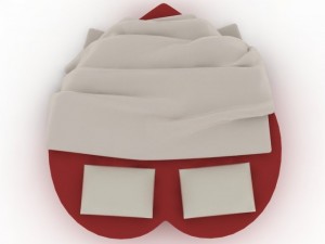 heart bed 3D 模型