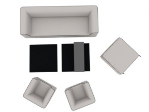 lounge table sofa Modelo 3D