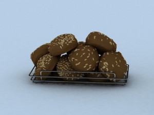 fruit basket 3D 모델