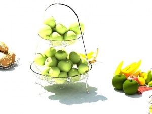 fruit basket 3D 모델