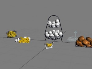fruit basket 3D 모델