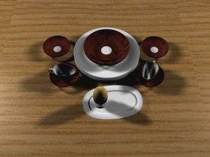 dinner set 3D Model