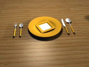 dinner set 3D Model