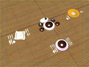 dinner set 3D Model