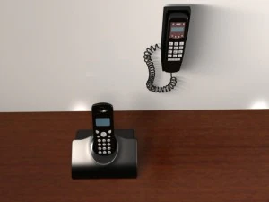 cordless phone 3D Model