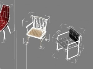 chair collection 3D Model