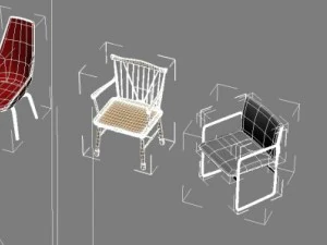 chair collection 3D Model