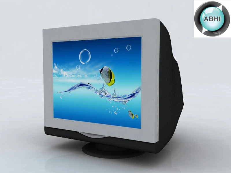crt monitor 3D Model .c4d .max .obj .3ds .fbx .stl .blend 
