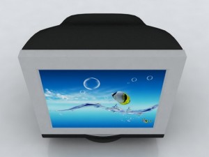 crt monitor 3D 모델