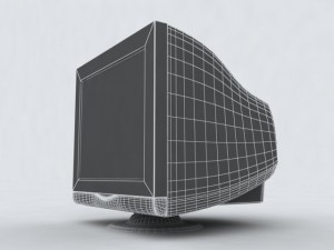 crt monitor 3D 모델