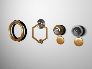 door handles 3D 모델