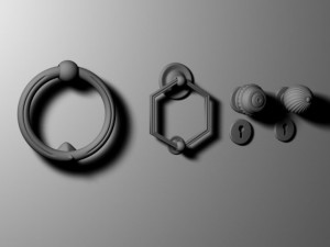 door handles 3D 모델