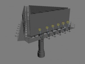 billboard Modelo 3D