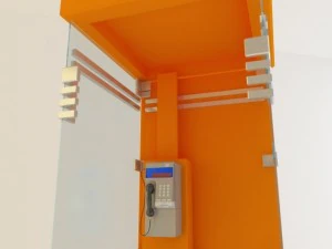 telephone booth 3D Model