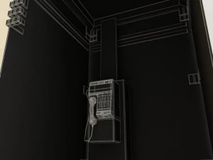 telephone booth 3D Model