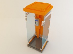 telephone booth 3Dモデル