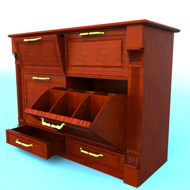 shelving for shoes 3D Model .c4d .max .obj .3ds .fbx .stl .blend 