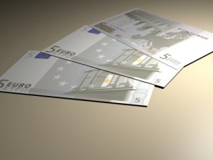 5 euros notes 3d 3D Модель