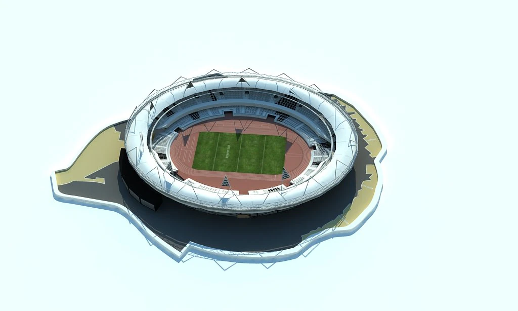 london olympic stadium 3D Model .c4d .max .obj .3ds .fbx .stl .blend