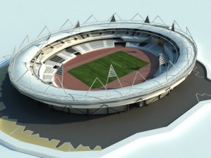 london olympic stadium Modelo 3D
