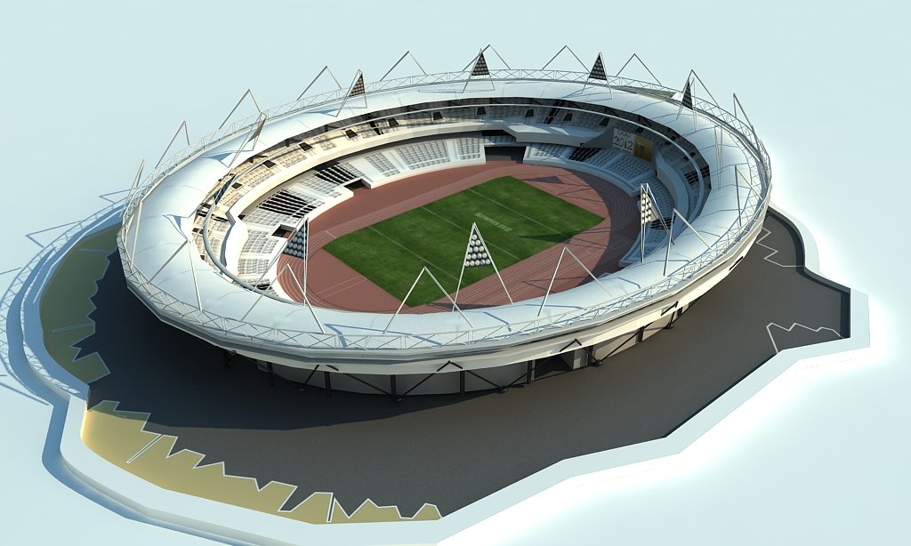 London Olympic Stadium 3d Model In Stadium 3dexport