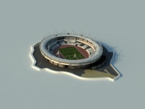 london olympic stadium Modelo 3D