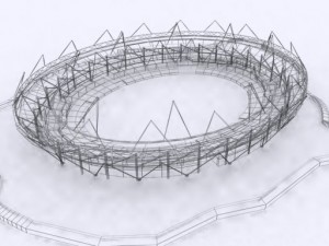london olympic stadium Modelo 3D