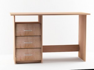 wood desk Modello 3D