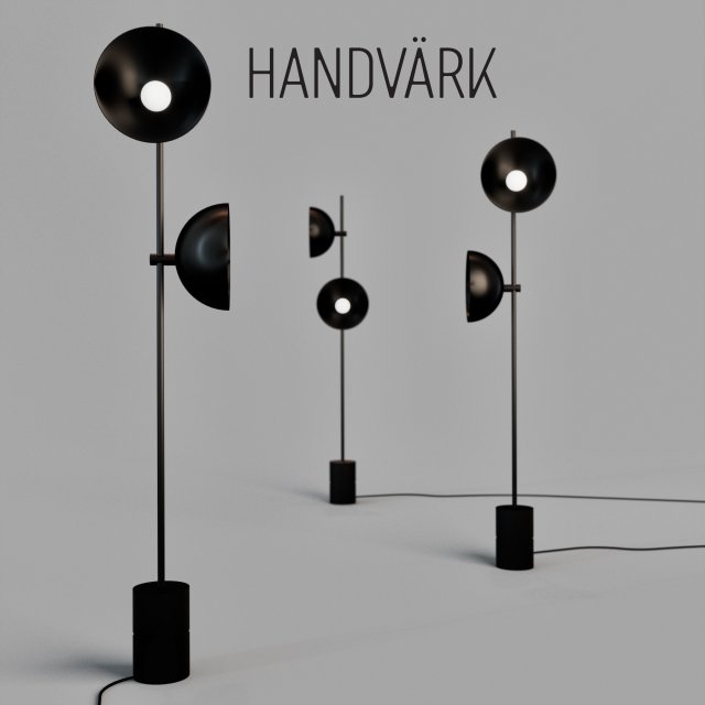 studio lamp 3D Model .c4d .max .obj .3ds .fbx .stl .blend 