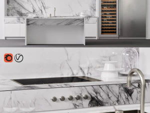 残酷的厨房 皮特&middot;布恩 大理石 3D 模型