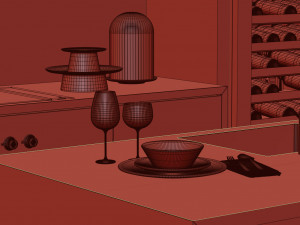 brutal kitchen piet boon marble 3D 模型
