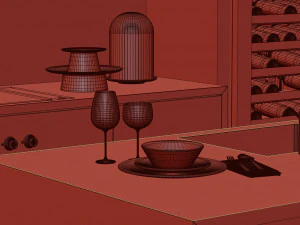 brutal kitchen piet boon marble 3D Model