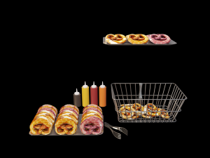 little pretzel cart 3D Model