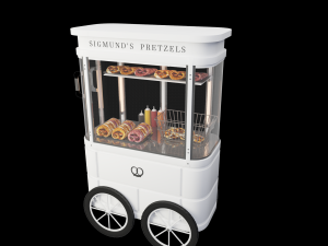 little pretzel cart 3D Model