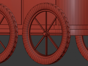little pretzel cart 3D Model