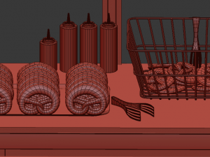 little pretzel cart 3D Model
