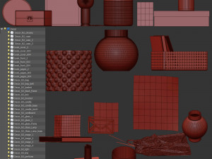 decorative set n2 3D Model