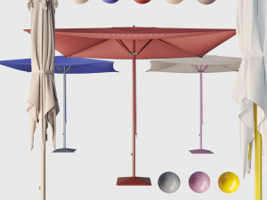 meteo telescopic parasol 300 Modello 3D