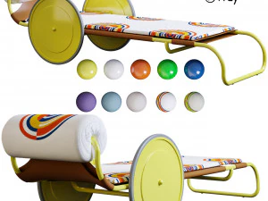 Locus Solus 日光躺椅 3D 模型