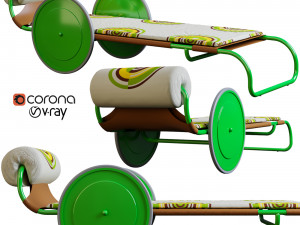 locus solus sun lounger 3D Model