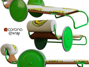 locus solus sun lounger 3D Model