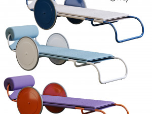 locus solus sun lounger 3D Model
