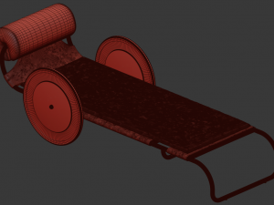 locus solus sun lounger 3D Model