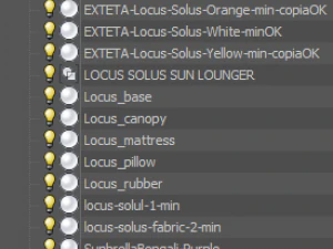 locus solus sun lounger 3D Model