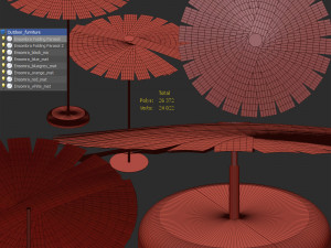 ensombra folding parasol 3D-Modell