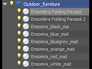 ensombra folding parasol 3D-Modell
