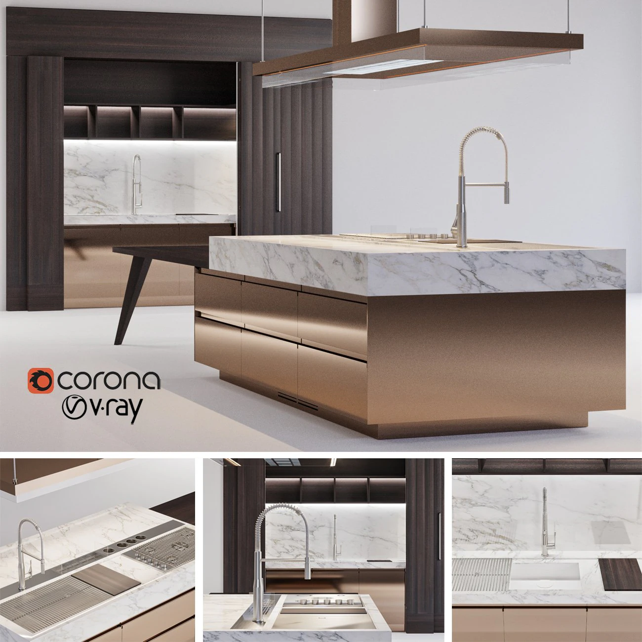 arclinea convivium modus 3D Model .c4d .max .obj .3ds .fbx .stl .blend